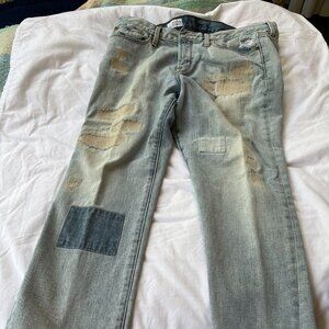 Womens GAP 1969 Patchwork Jeans, Size 14 P